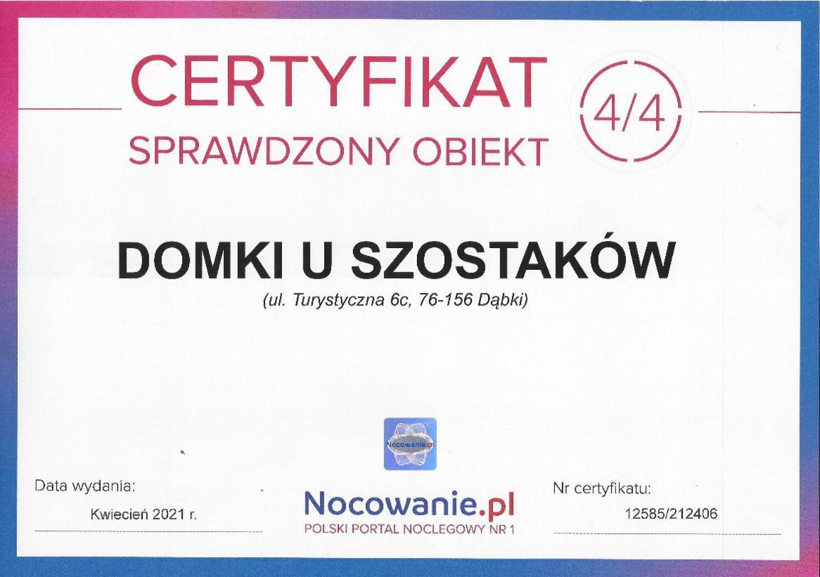 Domki U Szostakow Dąbki Buitenkant foto